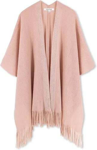Vista 135 de Moss Rose Chal de viaje para mujer, capa tipo poncho de frente abierto para otoño e invierno