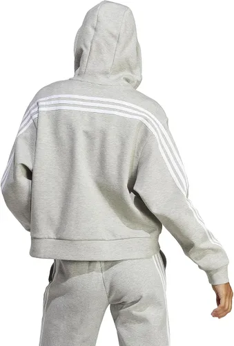 Vista 2 de adidas Sudadera con capucha de 3 rayas con cremallera completa de Future Icons