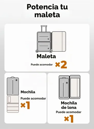 Vista 7 de Bolsas de vacío para viaje con bomba, bolsa reutilizable ahorradora de espacio, cubos de embalaje al vacío impermeables IP67 para maletas y mochilas