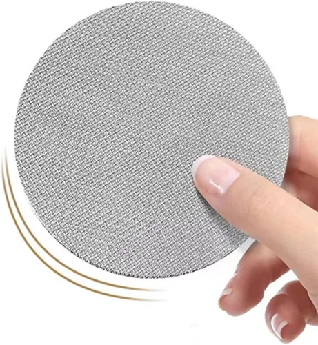 Vista 3 de 2 piezas de pantalla de disco espresso de 51 mm, placa de malla de filtro de café reutilizable de acero inoxidable de 1 mm de espesor para cesta