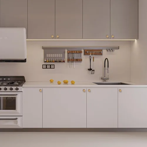 Vista 6 de Paquete de 10 tiradores para gabinete de cocina, tiradores mate negro y bronce champán, tiradores de cajón estriados negros, herrajes de cocina