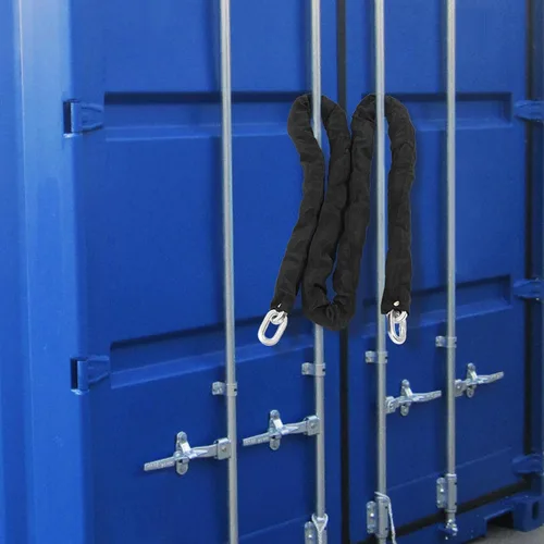 Vista 3 de Cerradura de cadena de seguridad de 6 pies, cadena resistente de 3/8 pulgadas, alta seguridad para motocicleta, bicicleta, ciclomotores, cuatrimotos