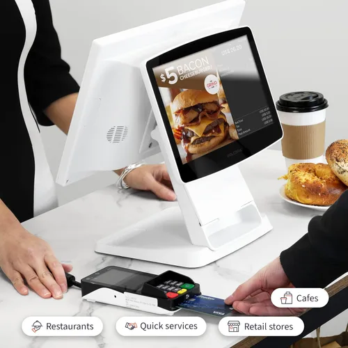 Vista 7 de Volcora Máquina terminal de punto de venta al por menor y restaurante para pequeñas empresas, caja registradora de punto de venta con Windows 11