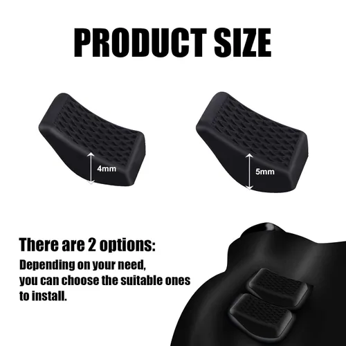 Vista 2 de 4pcs Back Button forSteam Deck, Handle Grip Pads for Steam Deck Anti Skidding Soft Rubber Back Button Enhancement Set Button Protection Kit for