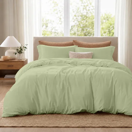 Vista 10 de ROYALE LINENS Funda de edredón negra tamaño individual – Fundas de edredón de 2 piezas – Cierre de cremallera – 1 funda de edredón individual de 68