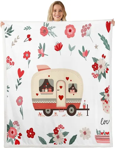 Vista 28 de Erosebridal Manta de cama para niños con estampado de consola de videojuegos moderna, manta de felpa suave con botones de acción rosa y azul, manta