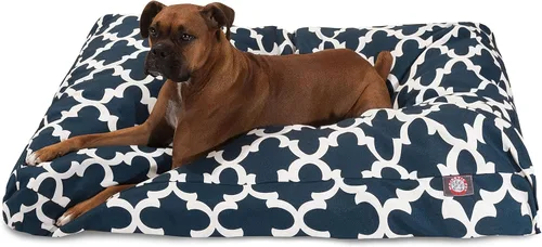 Vista 29 de Majestic Pet Products - Cama rectangular pequeña para perros y mascotas con cubierta extraíble lavable y enrejado gris