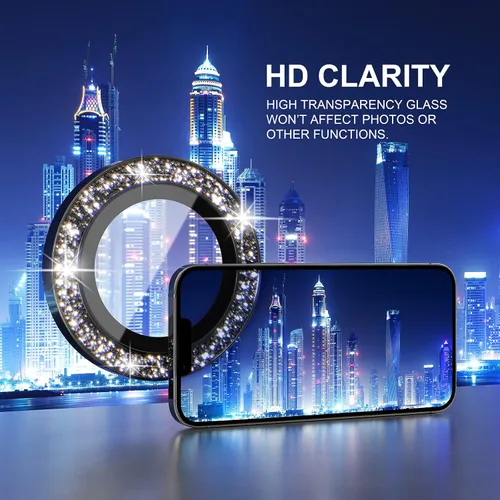 Vista 133 de Choiche Compatible para iPhone 16 Pro/iPhone 16 Pro Max Protector de Lente de Cámara, Vidrio Templado 9H Protector de Pantalla de Cubierta de Cámara