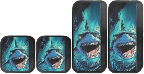 Vista 33 de Juego de 4 fundas para manijas de microondas con diseño de rayas de vaca tribal, azteca, decoración de cocina, antideslizantes, a prueba