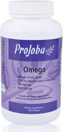 Vista 8 de Youngevity Projoba Omega - 1000 mg Omega-3 - Alta Potencia - 180 EPA y 120 DHA para promover la salud cerebral y cardíaca -120 cápsulas blandas