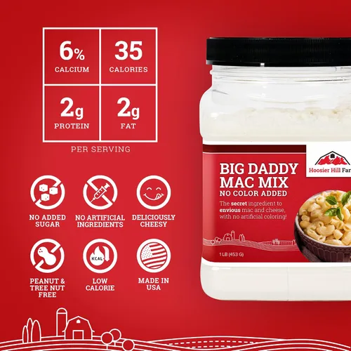 Vista 4 de Mezcla Hoosier Hill Farm Big Daddy Mac, sin colorante, 1 lb