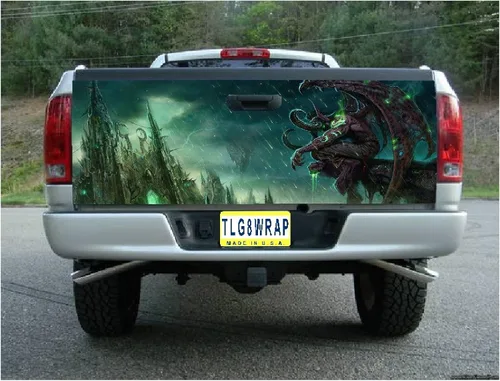 Vista 5 de GRAPHIX EXPRESS Calcomanía para portón trasero de camión, T27 Devil Demon para camioneta