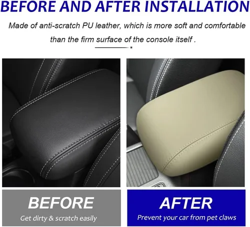 Vista 2 de DEYTOP Cubierta de consola central para Subaru Crosstrek 2012-2017 Funda para reposabrazos de automóvil para Subaru Impreza 2012-2017 Accesorios