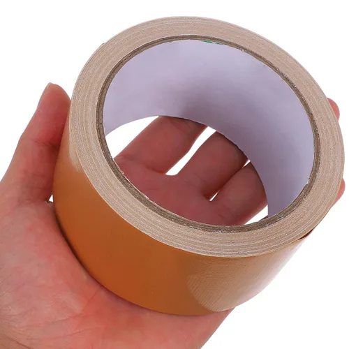 Vista 2 de SUPVOX Cinta adhesiva resistente al agua de un solo lado de tela adhesiva de 51.18 pies x 1.96 pulgadas para equipos eléctricos, alfombras