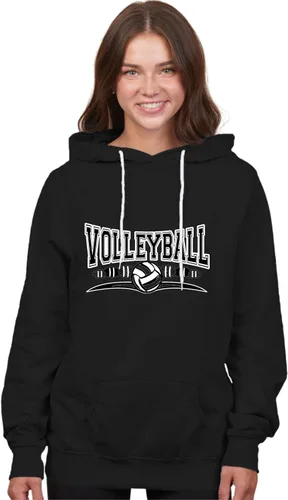 Vista 15 de Go All Out Sudadera con capucha para hombre y mujer con diseño fresco de voleibol