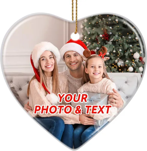 Vista 11 de Adornos de foto de perro personalizados, adornos personalizados con nombre y foto de cachorro de mascota para el árbol de Navidad, regalos