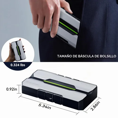 Vista 6 de UNIWEIGH - Báscula digital de bolsillo (7.05 oz/0.00 oz) de precisión Small Scales Grams Ounces with 6 Units,Jewelry scale,Coin Scale with 50g