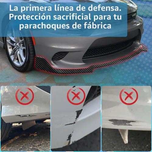 Vista 9 de Labio de Parachoques Delantero Compatible con Dodge Charger SE RT SRT GT 2015-2023 Estilo Deportivo Labio Alerón de Parachoques Delantero Divisor