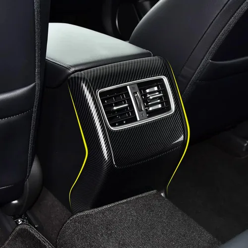 Vista 4 de Calcomanías de ventilación de salida de CA para Honda Accord 2018-2022, accesorios de 10ª generación, calcomanías de fibra de carbono ABS
