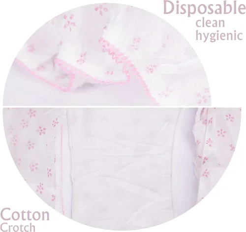 Vista 8 de Aimisin Bragas desechables no tejidas para mujer, para viajes, hotel, spa y hospitales