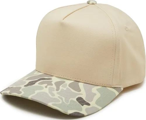 Vista 20 de Funky Junque - Sombreros Snapback de Lona Vintage de Dos Tonos Rayas a rayas - Rojo/Beige