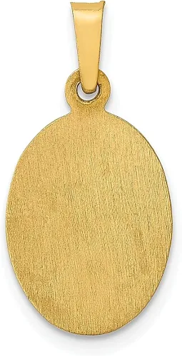 Vista 4 de ICE CARATS Collar con colgante de medalla de San Judas Tadeo San Judas Tadeo de oro amarillo de 14 quilates, joyería fina religiosa para mujer