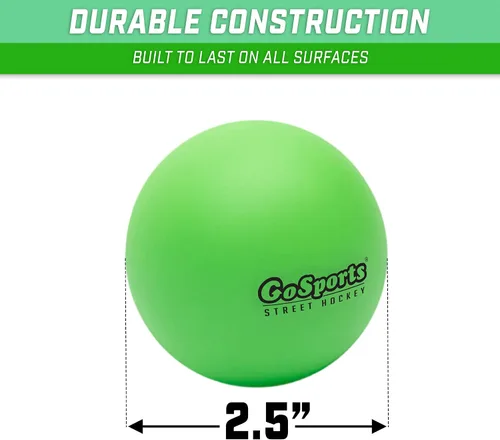 Vista 5 de GoSports Street Hockey - Choose Between Goal Set with Sticks, Balls (6 Pack) or Sticks (2 Pack)