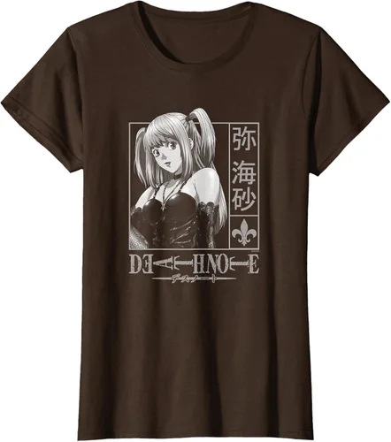 Vista 15 de Death Note Camiseta de anime Misa Kanji Frame Negro