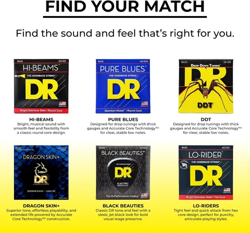 Vista 8 de DR Strings Cuerdas de guitarra acústica HI-DEF NEON (NGB-45)