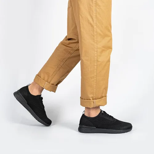 Vista 6 de LARNMERN Non Slip Work Shoes for Men Walking Running Sneakers Slip Resistant Casual Fashion Sports Tennis Shoe Kitchen Chef Food Service Slip on