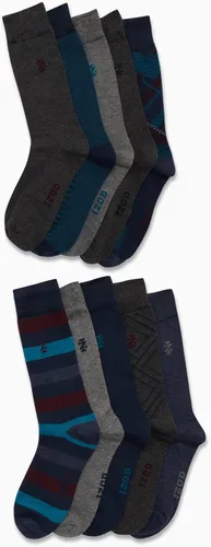 Vista 4 de IZOD Calcetines de vestir para hombre, calcetines ligeros y cómodos (paquete de 10)
