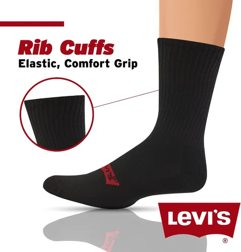 Vista 2 de Levi's Calcetines para hombre, 10 pares de calcetines tobilleros de corte bajo para hombre, calcetines deportivos de primera calidad para hombre