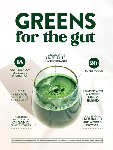 Vista 3 de Nature's Truth Mezcla de verduras orgánicas en polvo 20 más superalimentos con espirulina orgánica, raíz de remolacha, enzimas digestivas