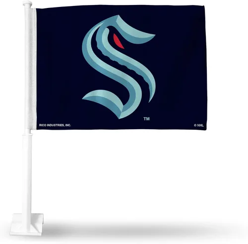 Vista 24 de Rico Industries Bandera de coche alternativa de doble cara de la NHL