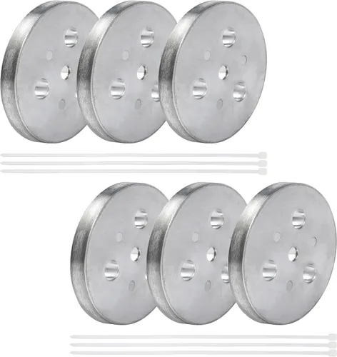 Vista 8 de Placa de peso de ánodo de zinc con lazos de plástico, placa de zinc en tu cesta de skimmer, cesta de desnatador, peso de ánodo de zinc