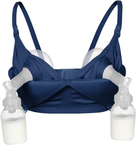 Vista 12 de Supermom Silhouette with Light Fixed Pads, Pumping Bra Hands Free, Adjustable Pumping & Nursing Bra for All Breast Pumps