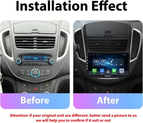 Vista 2 de Para Chevrolet Trax 2013-2016 Car CarPlay Android Navegación Automática Estéreo GPS Radio Reverse Cámara Pantalla 9 "IPS Pantalla Táctil Headunit