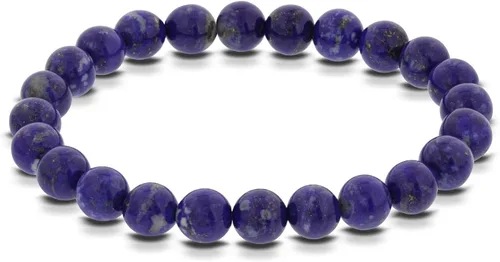 Vista 638 de Gem Avenue Handmade Round Bead Stretch Bracelet Unisex Natural Stone Beaded Jewelry for Men & Women, Elastic Wristband for Daily Wear