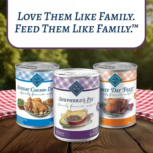 Vista 9 de Blue Buffalo Family Favorites - Alimento húmedo para perros adultos, hecho con ingredientes naturales, pastel de pastor, lata de 12.5 onzas