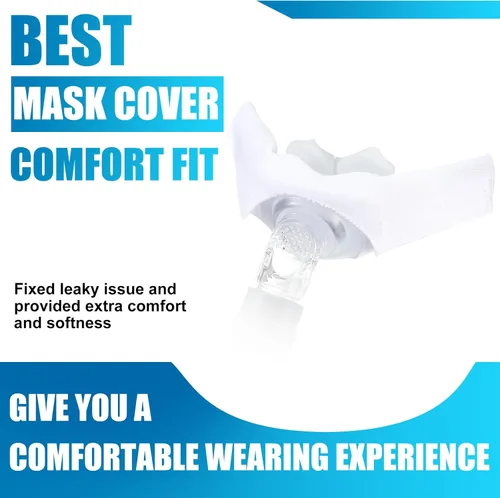 Vista 2 de Nuanchu 12 fundas de almohada nasal, fundas de almohada nasal, forro de algodón, protector de piel para dormir, cómodo, reutilizable, reduce