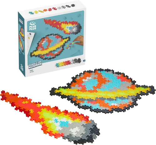 Vista 10 de PLUS PLUS Puzzle By Number, Puppy - Juego de bloques de construcción de 500 piezas Kit de arte Pixel para niños, bloques de hashtag entrelazados