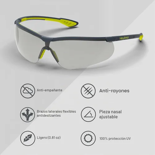 Vista 5 de HexArmor VS250 Gafas de Seguridad Variomatic / Trushield