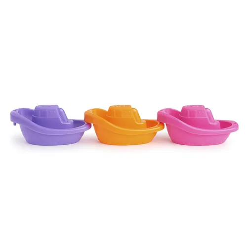 Vista 4 de Munchkin® Little Boat Train - Juguete de baño, divertido para bebés y niños pequeños, juego de 6 piezas