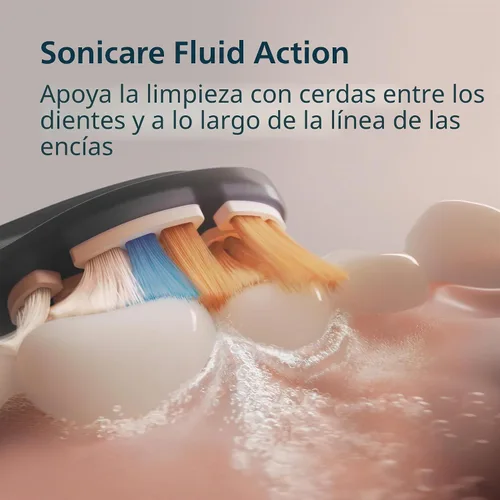 Vista 6 de Philips Sonicare DiamondClean Smart 9750 Cepillo de dientes eléctrico, cepillo de dientes sónico con aplicación, sensor de presión, detección