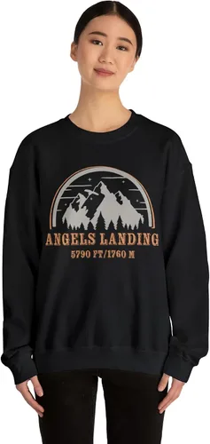 Vista 8 de Zion National Park Camping Zion Poster Angels Landing Mountains Sweatshirt - NPT116ALL
