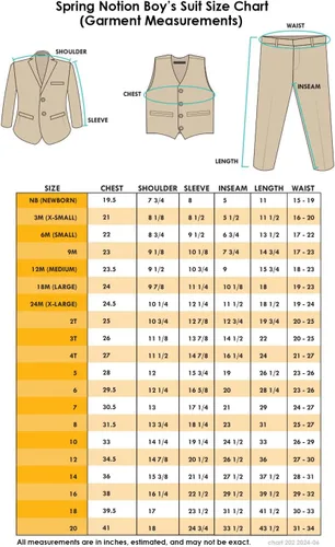 Vista 7 de Spring Notion conjunto de esmoquin calce clásico para niños, sin cola