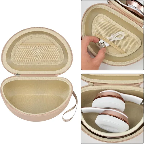 Vista 3 de Estuche para auriculares compatible con Beats Solo 4/ Studio Pro x Kim Kardashian/ Solo3/ Studio3/ Solo2/ Solo Pro Bluetooth para auriculares