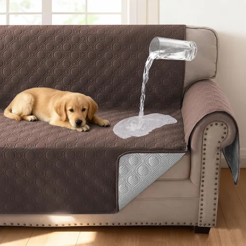 Vista 10 de H.VERSAILTEX Funda 100% Impermeable para Silla Gruesa y Duradera Fundas para Sofá para Perros Protector de Sofá Triple Antideslizante Fundas