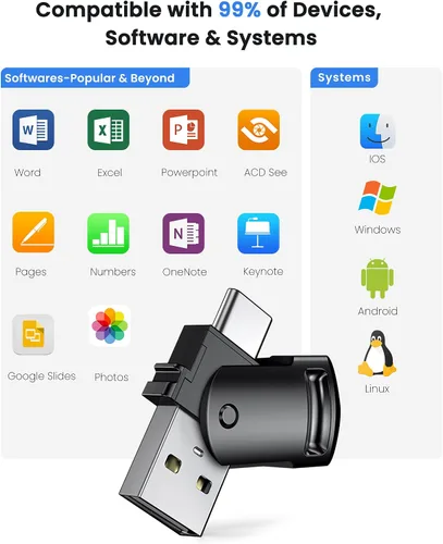 Vista 3 de Presentador Clicker Presentador Inalámbrico Remoto para PowerPoint, Clicker de PowerPoint con Control de Volumen PowerPoint Advancer de Diapositivas