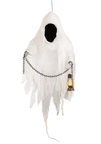 Vista 5 de Decoración Colgante Fantasma Sin Rostro Grande de 1.5 m para Halloween Multicolor